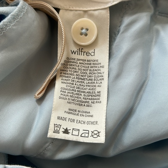 Aritzia Wilfred Labyrinth Short in Light Blue Size 12 trouser shorts - Picture 6 of 7